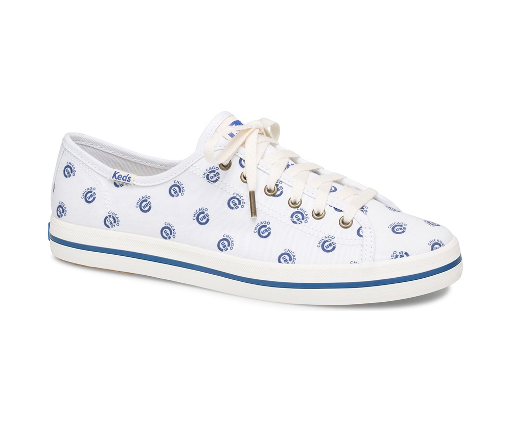 Keds Sneaker Damen Weiß/Blau - Kickstart Mlb® - TRC-085719